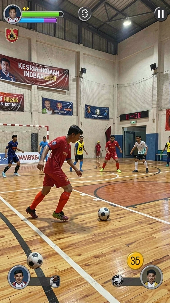 Tampilan grafis yang cerah dan menarik.