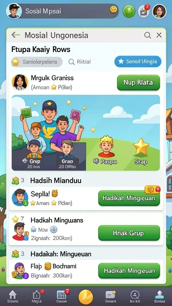 Interaksi antara pemain yang menciptakan komunitas yang erat.