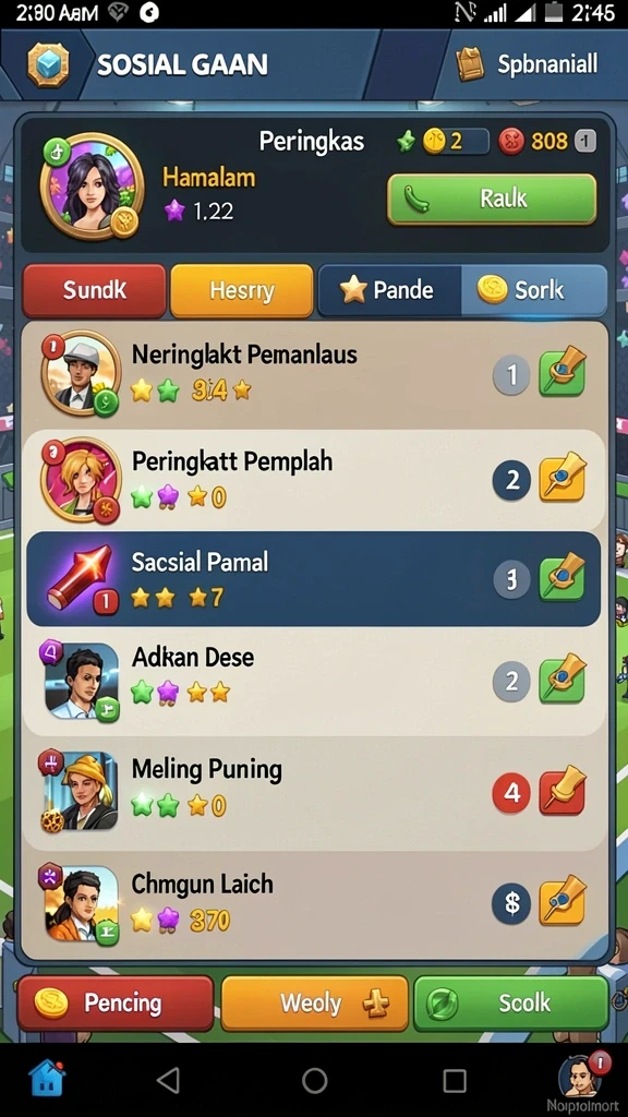 Komunitas aktif yang saling mendukung.
