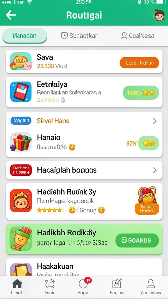 Karakter unik yang siap untuk tantangan baru.