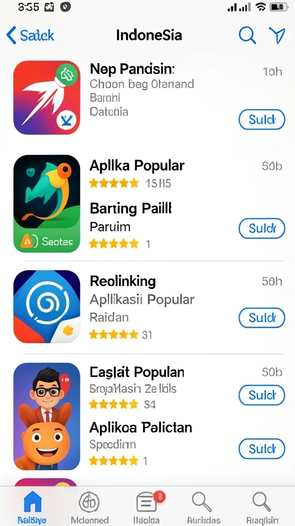 Beragam pilihan permainan judi online.