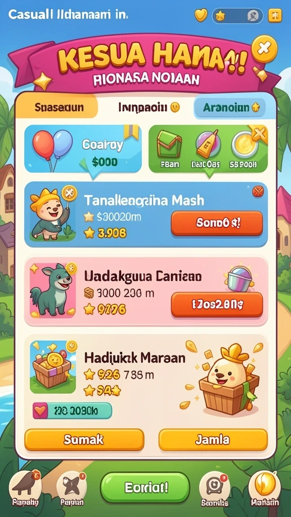 Tampilan awal yang menarik dan mudah dinavigasi.