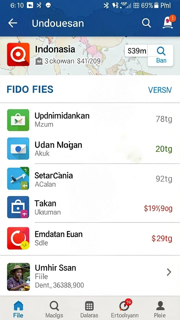 Fitur obrolan untuk berinteraksi dengan pemain lain.