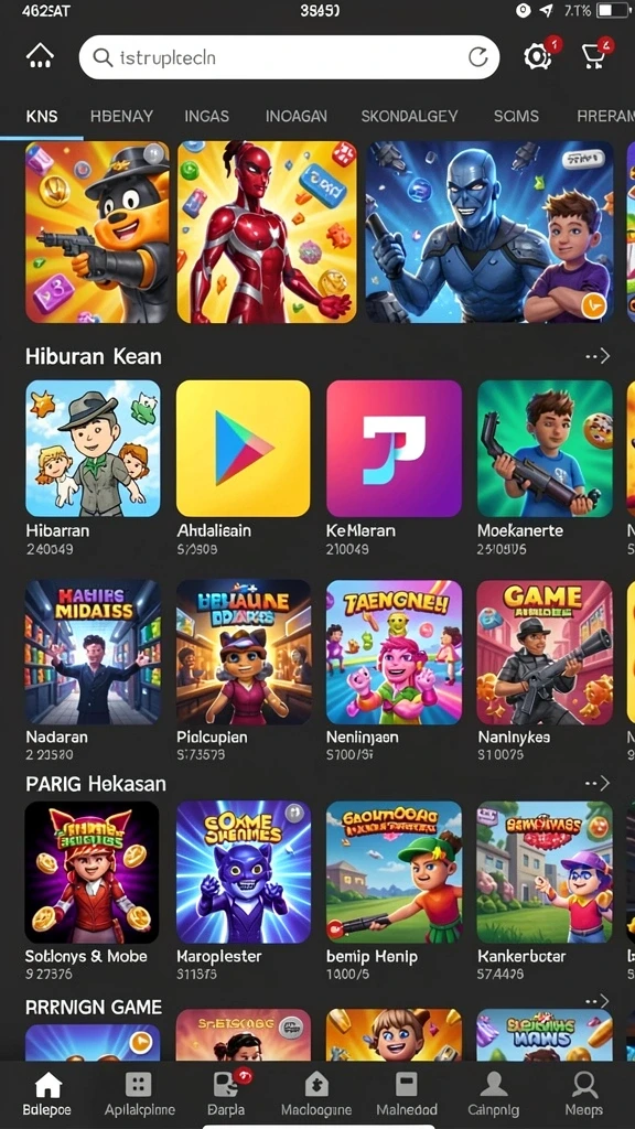 Level yang penuh tantangan dan rintangan menarik.