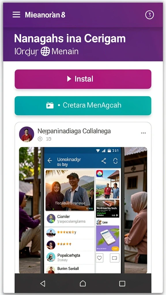 Berbagai pilihan permainan seru untuk pengguna.