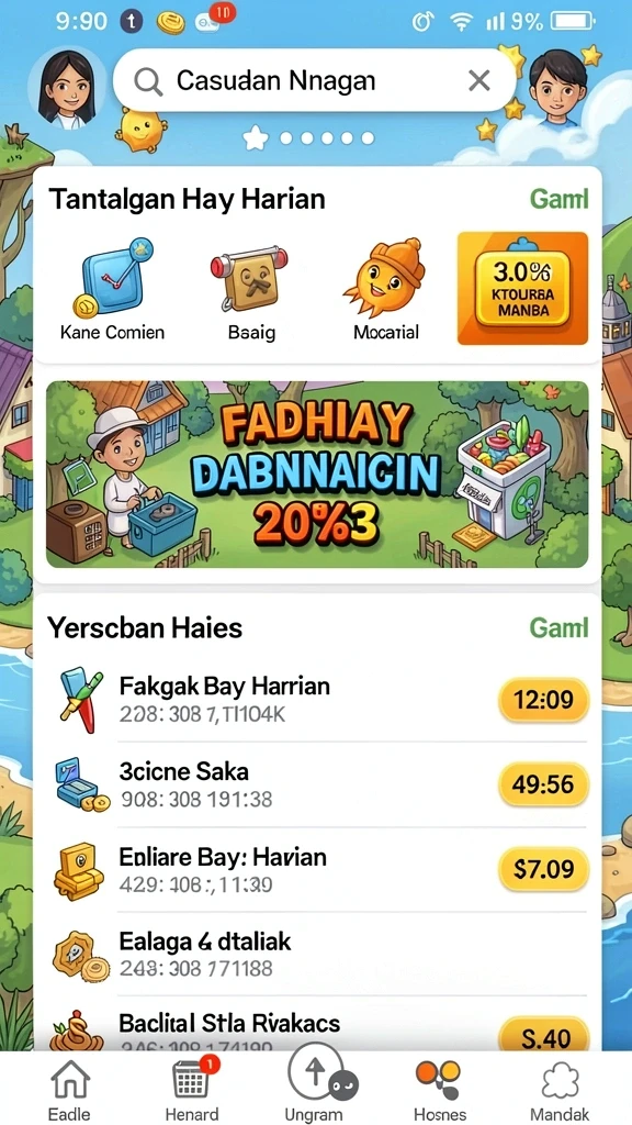 Fitur bonus menarik yang menambah keseruan permainan.