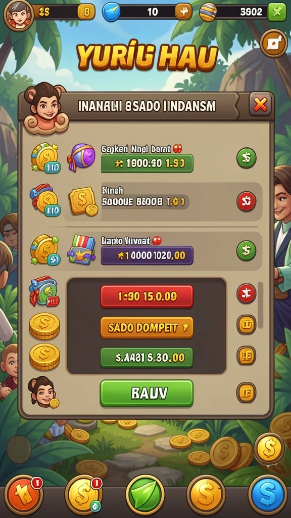 Tampilan awal game yang menarik dan interaktif.