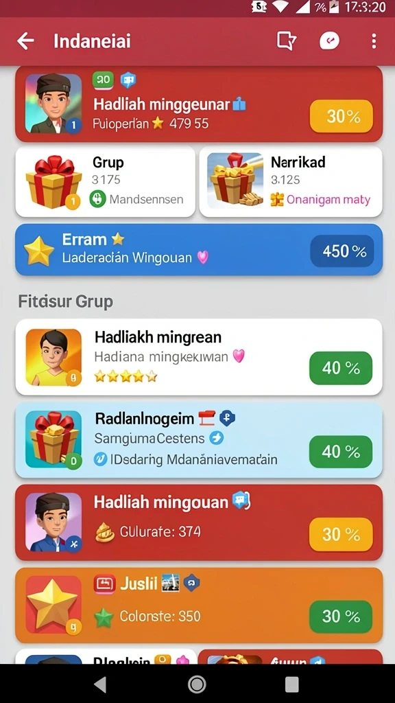 Tampilan utama dari aplikasi SERURP yang menawan.