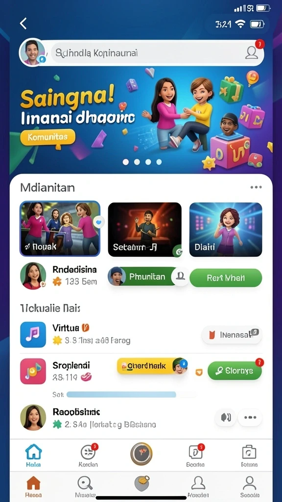 Tampilan awal aplikasi TOGELUP yang menarik dan user-friendly.