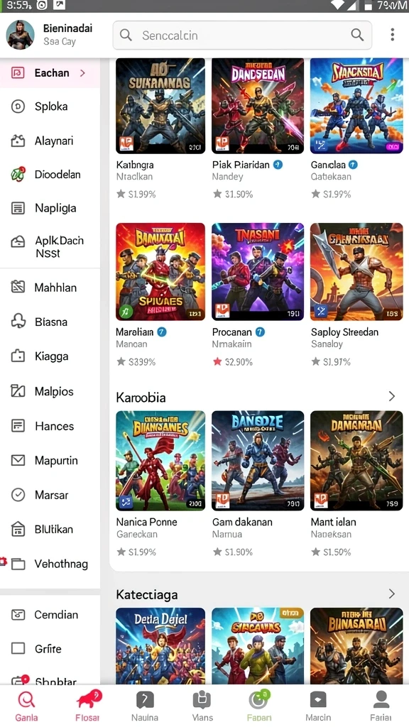 Tampilan antarmuka yang user-friendly dan menarik.