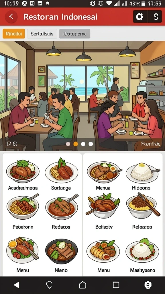 Tampilan antarmuka yang menarik dan modern.